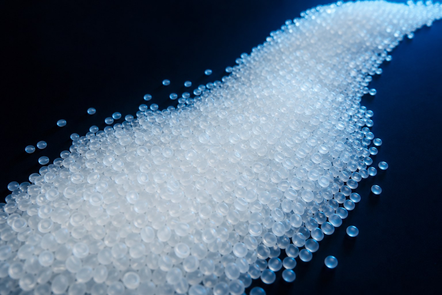 Milky translucent LDPE resin granules