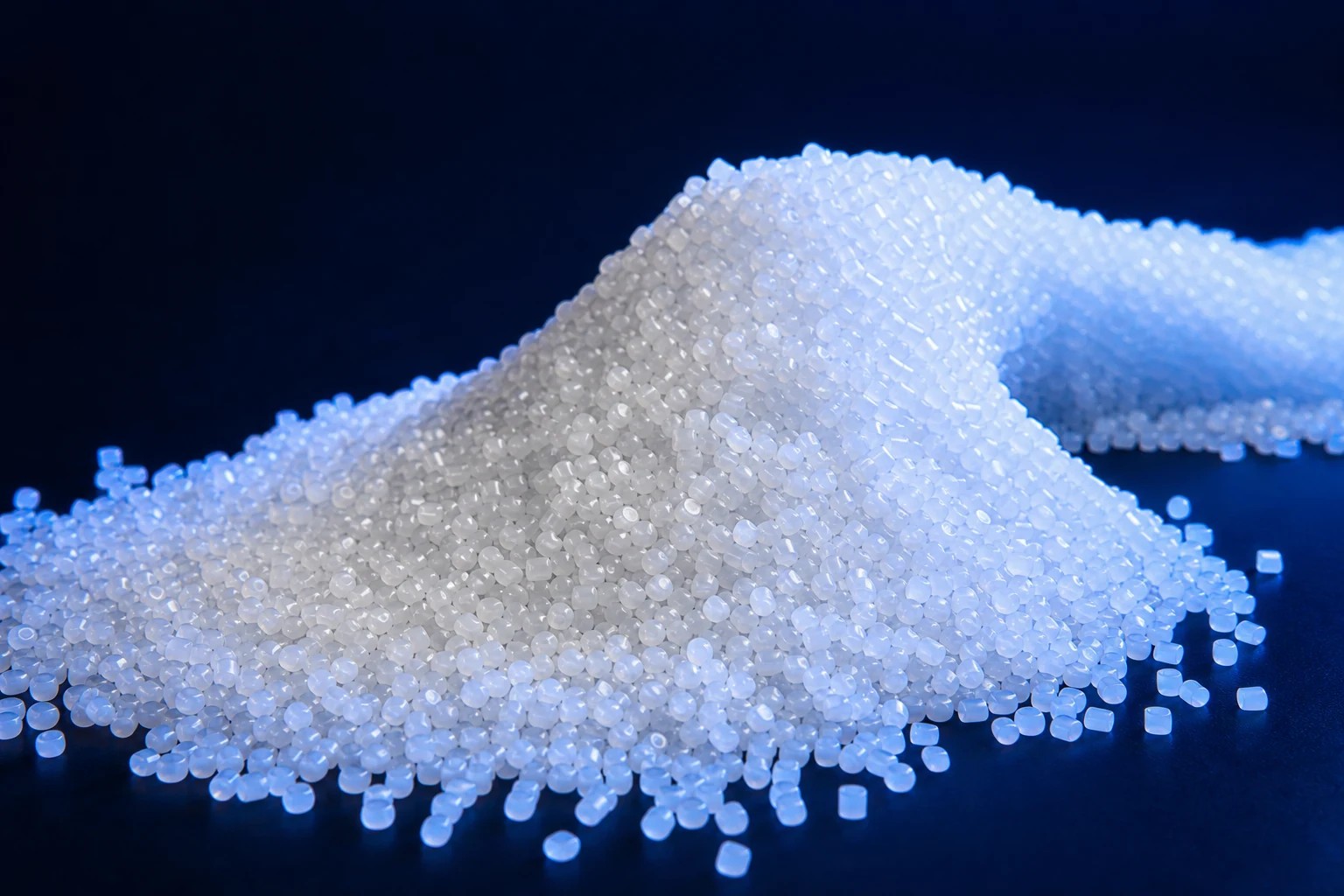 Virgin polymer granules representing the KS polymer catalogue