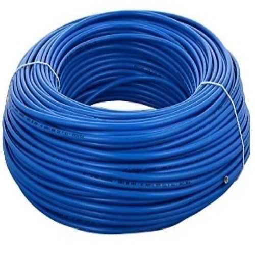 Durable blue electrical wire coil for safe and efficient power distribution
