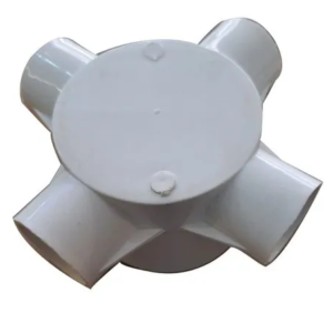 Round 4 Way PVC Junction Box